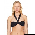 Mara Hoffman Women's Odette Halter Bandeau Bikini Top Swimsuit Black B07CX91XZH